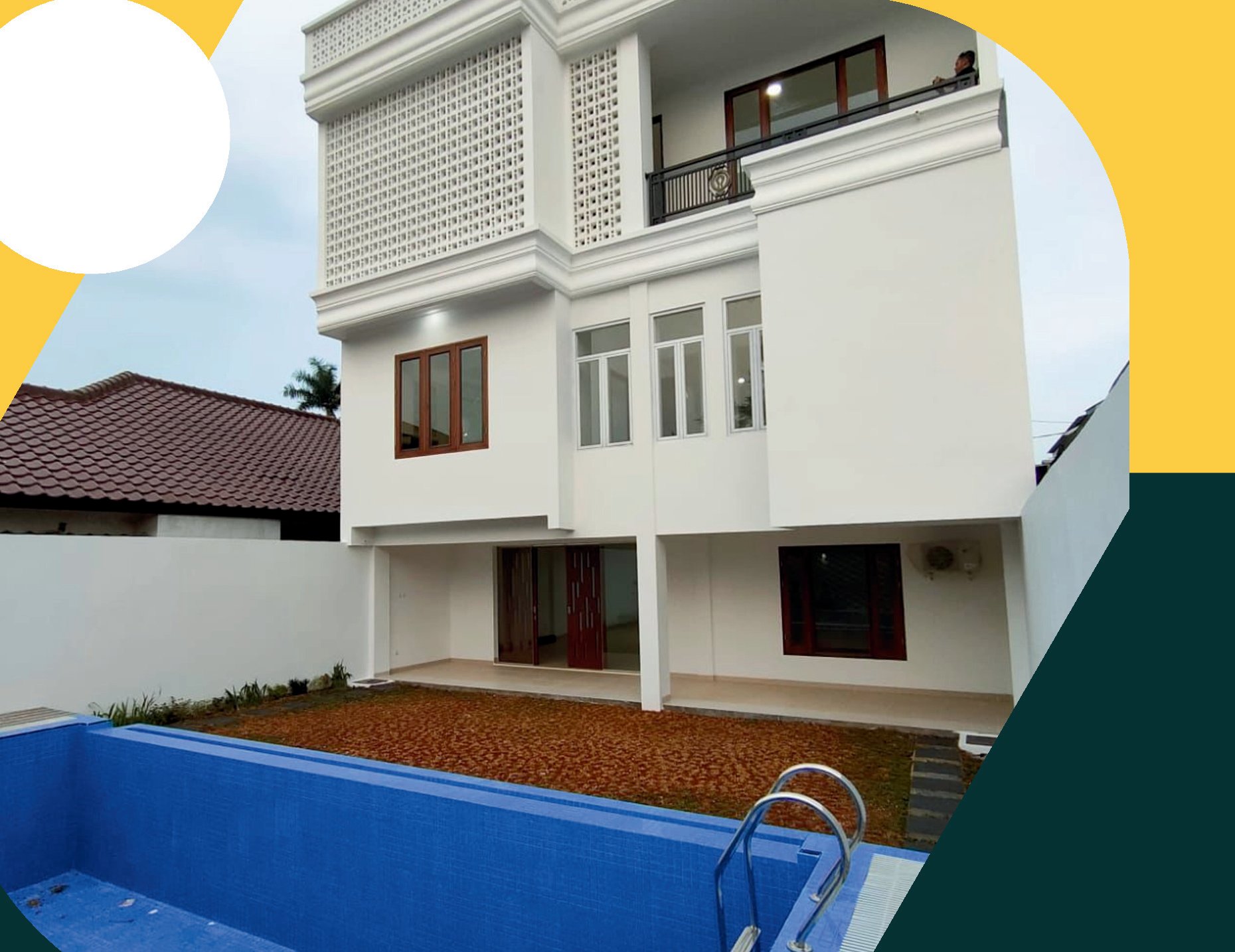 Rumah Bapak Syahrial 480m2 + kolam outdoor